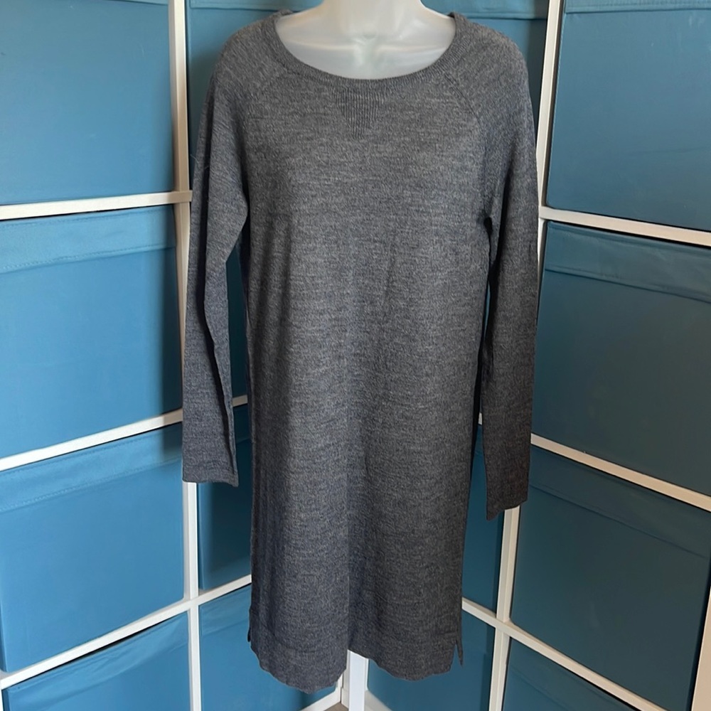 Dip Long Sleeve Sweater Dress 🩶